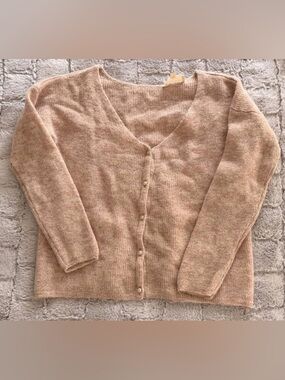 Sezane Barry Cardigan in Beige Clair 2022 collection. Size Small